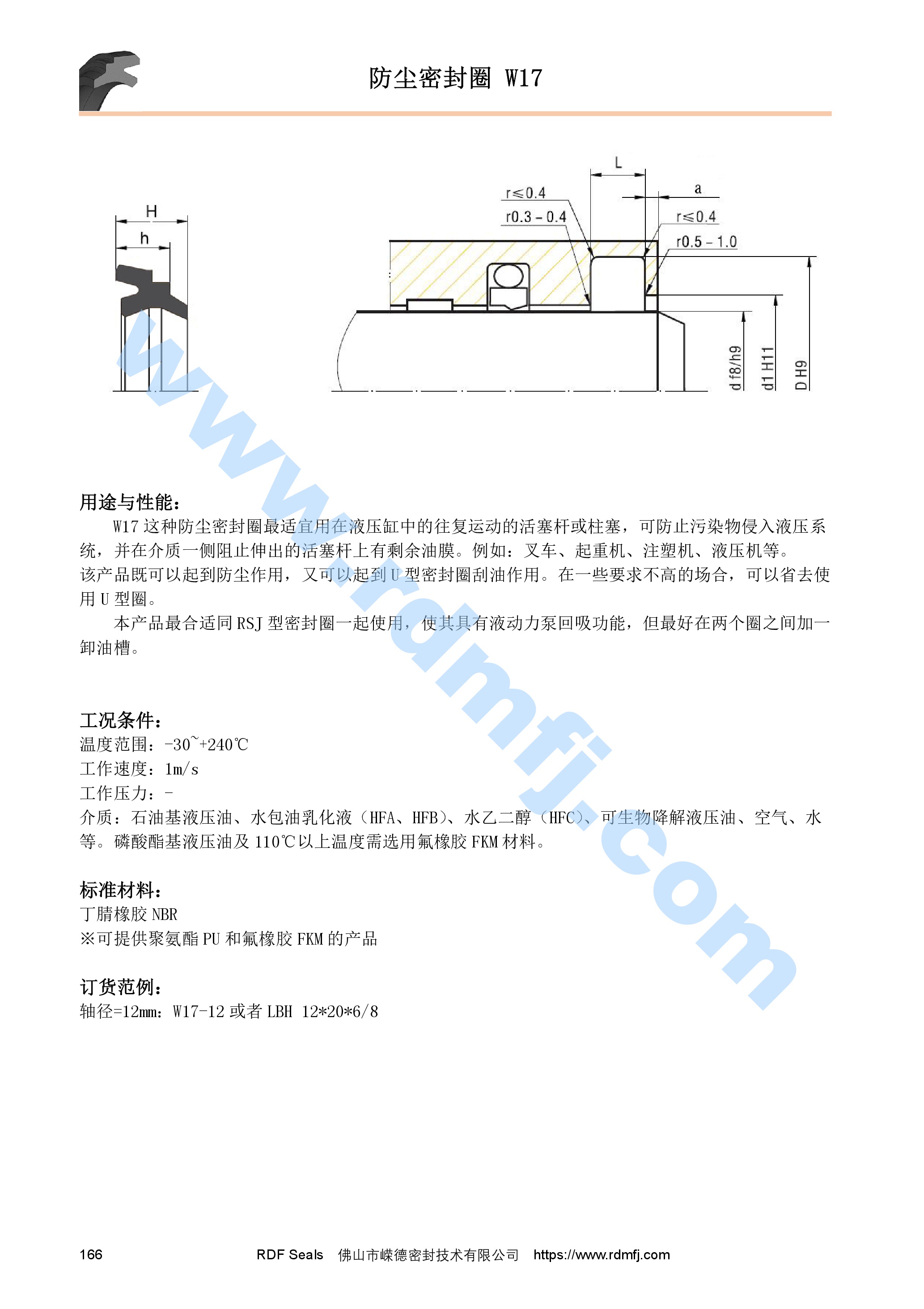 階梯防塵圈W17